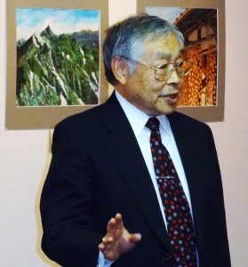 オープニングで挨拶　成田禎介先生