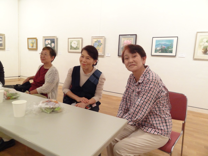 交流会　戸田先生(中央）　藤井先生(右）