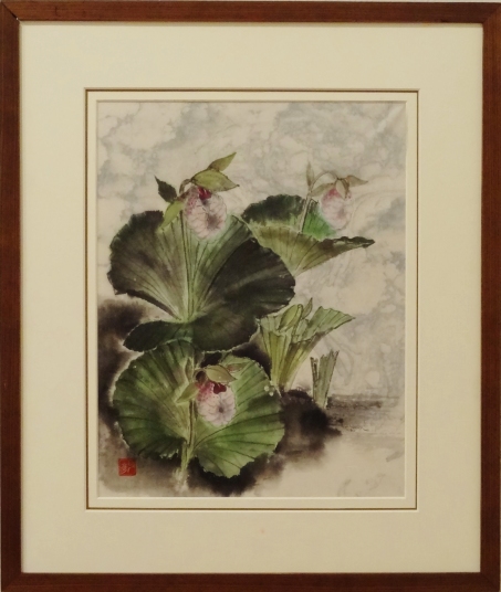 「熊谷草」　F6　植木克彦