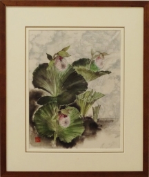 「熊谷草」　F6　植木克彦