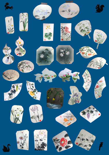 「季節の花―モビール」　植木克彦