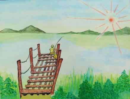 ２１　「この夏は」　詩：萌　　絵：三浦實