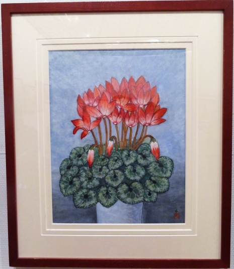 「シクラメン」　八木千代子