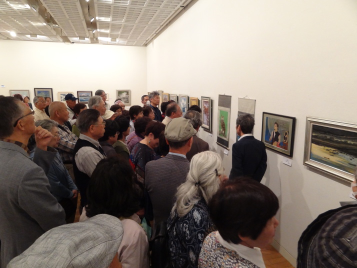 日本画家・大矢父子による講評会