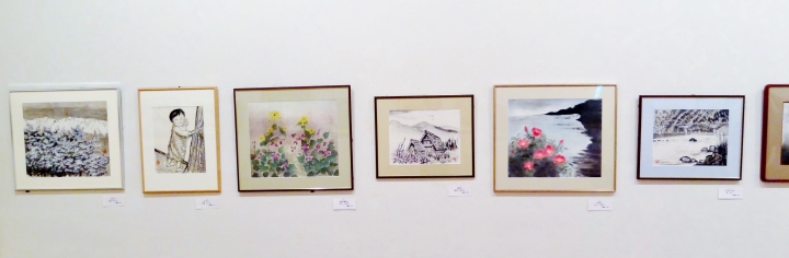 会場作品景　　水墨画