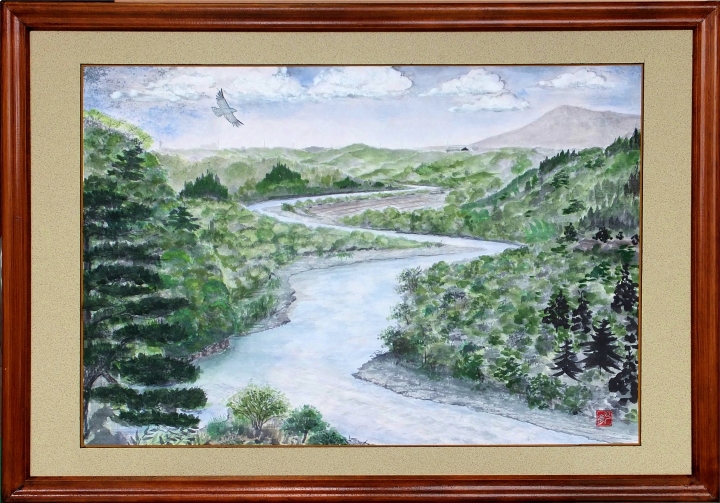 「相模川悠々」　植木克彦