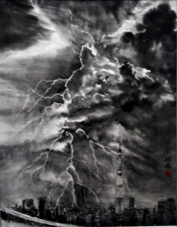 「雷鳴」 F50 第58回現水展 奨励賞受賞 「雷鳴」 F50 第58回現水展 奨励賞受賞