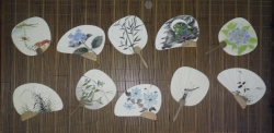 自習で制作した創作団扇