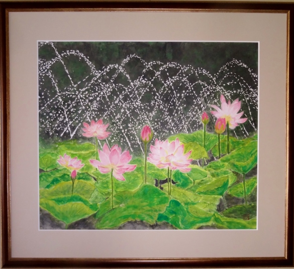 花蓮噴水の彩り　　河原公治