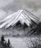 「初冠雪」　柴日出子