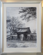 「徳川美術館門」 F8 須永文江 「徳川美術館門」 F8 須永文江