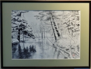 「上高地冬景色」 F8 河原公治 「上高地冬景色」 F8 河原公治