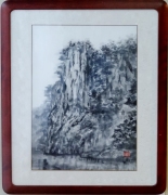 「猊鼻渓」 F8 植木克彦 「猊鼻渓」 F8 植木克彦