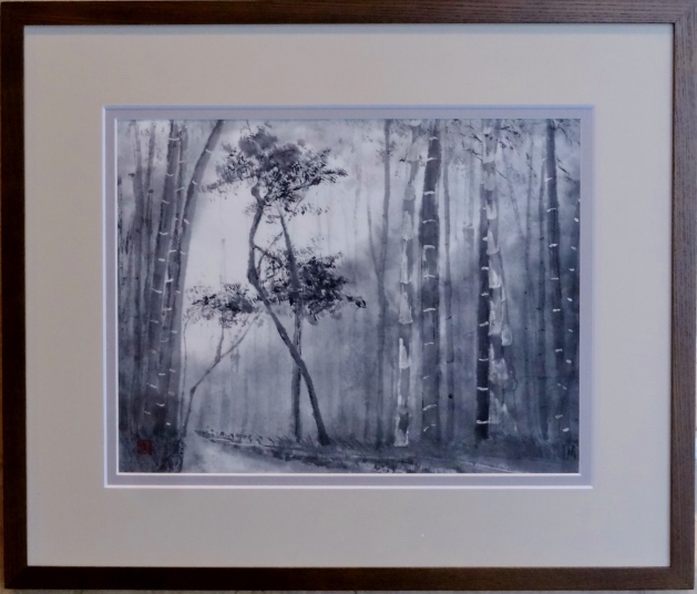 竹林　F8　前島悦子