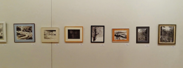 会場作品景　水墨画