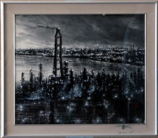 02「夜明け前(四日市コンビナート)」F20 講師 松尾好高 02「夜明け前(四日市コンビナート)」F20 講師 松尾好高