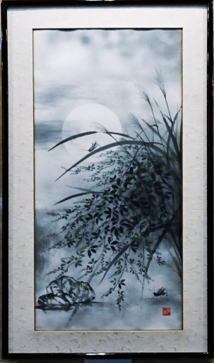 19「秋の夜」半切1/3 植木克彦 19「秋の夜」半切1/3 植木克彦