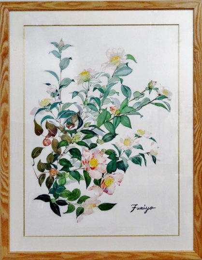 「サザンカ」　F50　藤井ふみよ