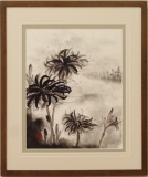 「秋風に乗って」　F8　前島悦子