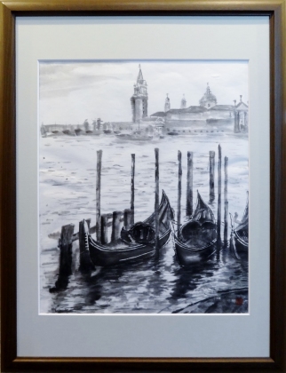 「ベネチアの休日」　F8　高橋宏行