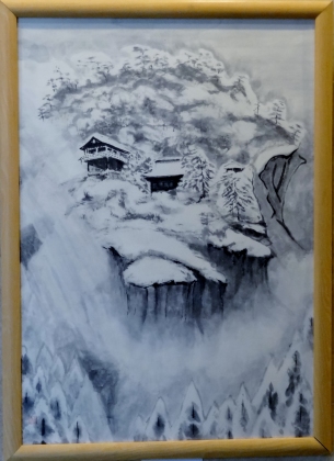 「山寺雪景」　B2　河原公治