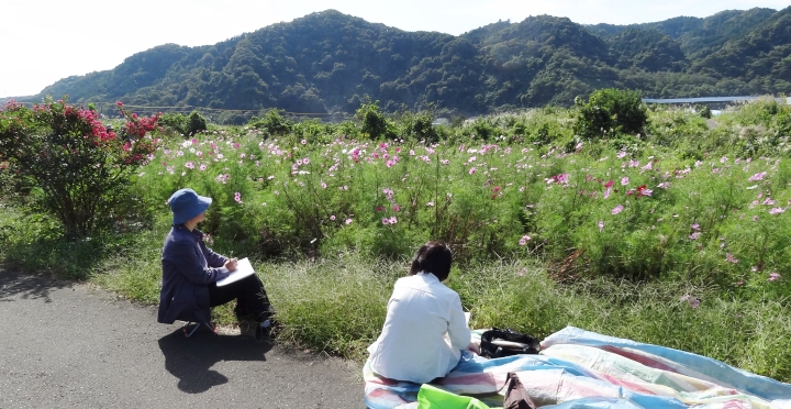 スケッチ会―相模川自然の村