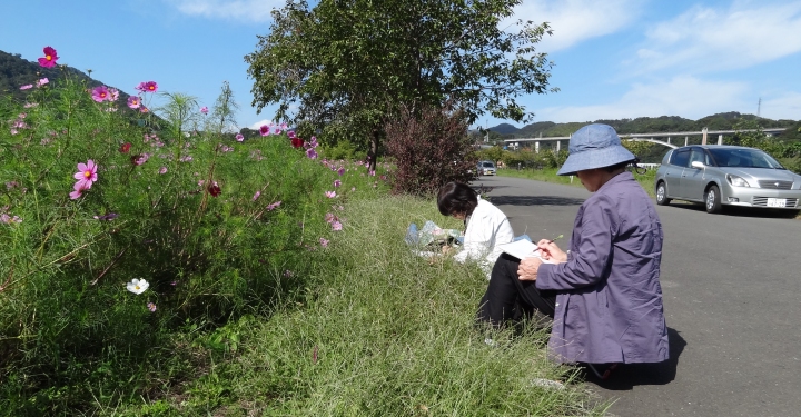 スケッチ会―相模川自然の村