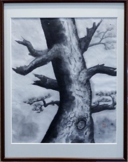 「古木」　F8　齋藤義保