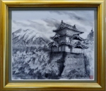 「弘前城春Ⅱ」 F8 石坂和明 「弘前城春Ⅱ」 F8 石坂和明