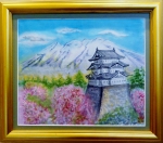 「弘前城春Ⅰ」 F8 石坂和明 「弘前城春Ⅰ」 F8 石坂和明