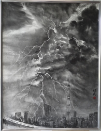 「雷光」　F50　　講師　松尾好高