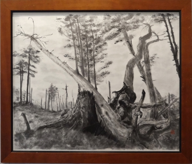 「森の墓場」　F12　河原公治