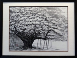 「淡墨桜」 F10 市川善朗 「淡墨桜」 F10 市川善朗