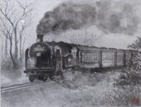 「汽車Ⅱ」 須永文江 「汽車Ⅱ」 須永文江