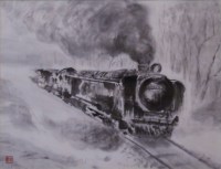 「汽車Ⅰ」 須永文江 「汽車Ⅰ」 須永文江