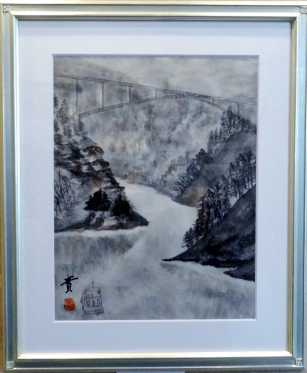 「静寂」　F6　三浦　實