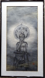 「如意輪観音」 半切半 植木克彦 「如意輪観音」 半切半 植木克彦