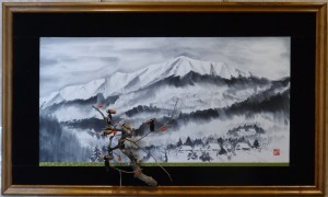 「山里の冬」　植木克彦