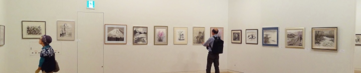 会場作品景　水墨画