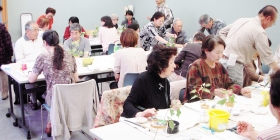 水墨画体験講習会　講師　戸田みどり先生