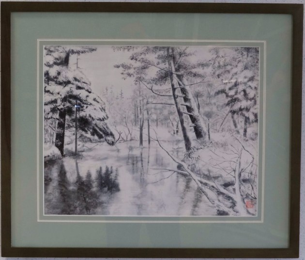 上高地冬景色　　河原公治